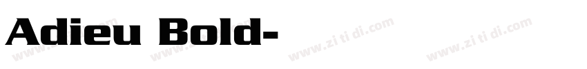 Adieu Bold字体转换
